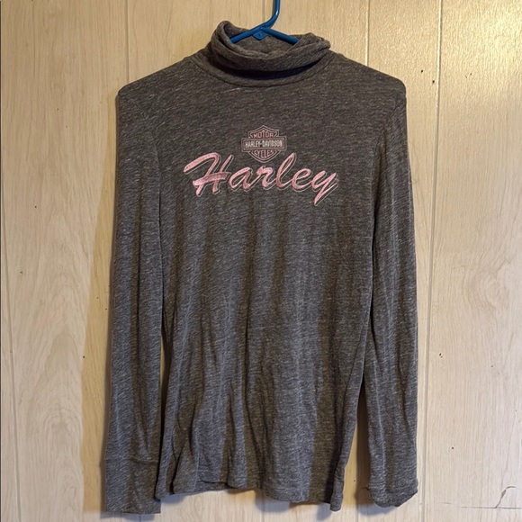 Harley-Davidson Tops - Harley Davidson Gray Long Sleeve Top